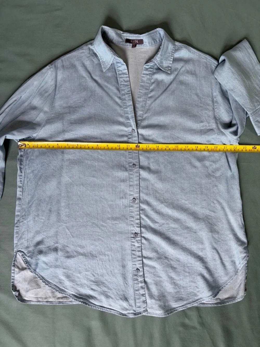 NYDJ Light Blue Button-Down Shirt